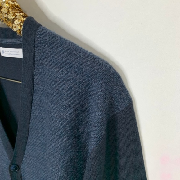 Ryan Seacrest Distinction Felted V-Neck Cardigan - Picture 3 of 7